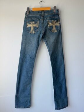 ABM Jeans size 3 Y2K Low rise Stitch denim skinny jeans
